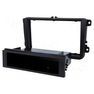 Radio mounting frame | Seat,Škoda,VW | 2 DIN | black