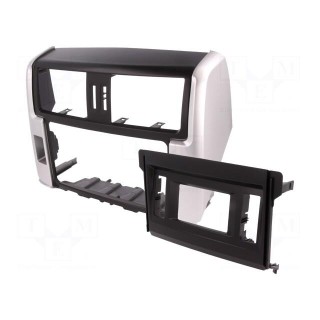 Radio mounting frame | Toyota | 2 DIN | black and silver