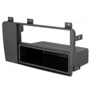 Radio mounting frame | Volvo | 2 ISO | black