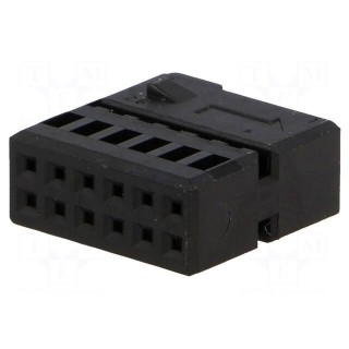 Connector housing | plug | Quadlock 12pin | black | 342900