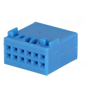 Connector housing | plug | Quadlock | PIN: 12 | VW 2011-> | blue | 342900