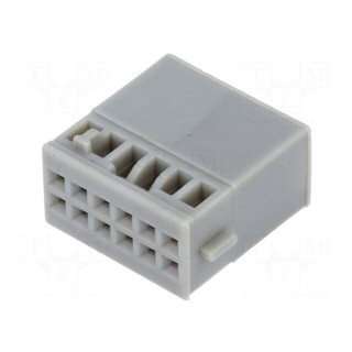 Connector housing | plug | Quadlock | PIN: 12 | VW 2011-> | white