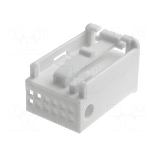 Housing cap | plug | Quadlock 12pin | white | Works with: 770010