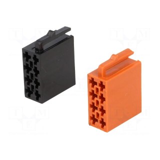 Kit | plug | ISO | PIN: 16 | 16 pins,2x housing for ISO plug