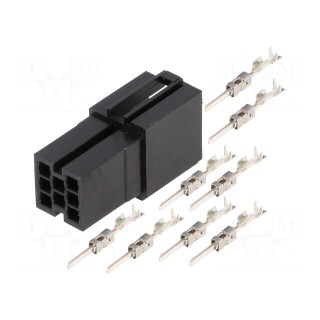 Kit | socket | Mini ISO | PIN: 8 | 8 pins