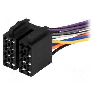 ISO plug,wires | PIN: 13(5+8) | combined