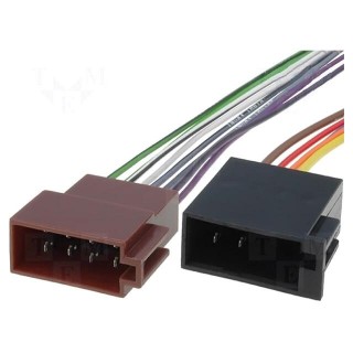 ISO socket,wires | PIN: 13(5+8)