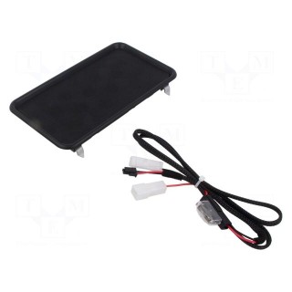 Accessories: inductance charger | black | 10W | Car brand: universal