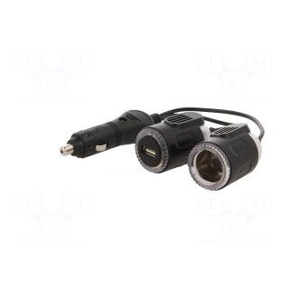 Automotive power supply | USB A socket,car lighter socket x1