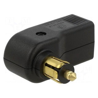 USB power supply | USB A socket | 16A | Sup.volt: 12÷24VDC | black