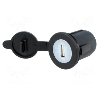 USB power supply | USB A socket | Sup.volt: 12÷24VDC | 5V/2.1A