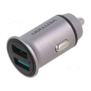 USB power supply | USB A socket x2 | Inom: 3.4A | Sup.volt: 12÷24VDC