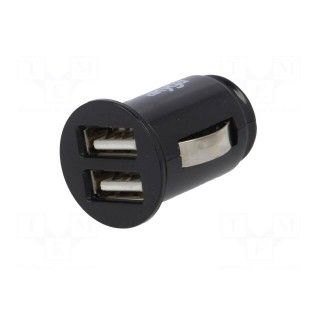 USB power supply | USB A socket x2 | Sup.volt: 12÷24VDC | white