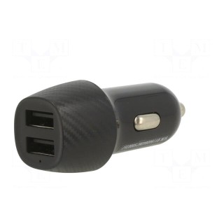 USB power supply | USB A socket x2 | Sup.volt: 12÷24VDC | 5V/4.8A