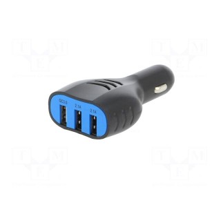 USB power supply | USB A socket x3 | Sup.volt: 12÷24VDC | 5V/4.8A
