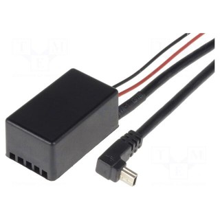 USB power supply | USB mini plug | Sup.volt: 12÷24VDC | 5V/2.1A