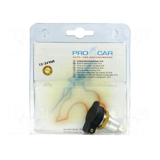 Car lighter socket | car lighter mini socket x1 | 16A | black