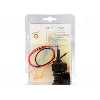 Car lighter socket adapter | car lighter socket x1 | 10A | black