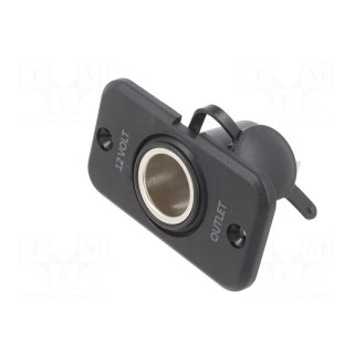 Car lighter socket adapter | car lighter socket x1 | 20A | black