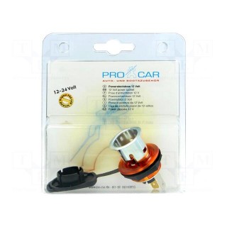 Car lighter socket | car lighter socket x1 | 20A | red | blister