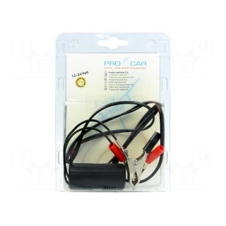 Car lighter socket | car lighter socket x1 | 8A | black | 1m | blister