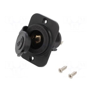 Car lighter socket adapter | car lighter socket x1 | black