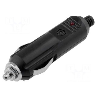 Cigarette lighter plug | 5A | Sup.volt: 12÷24VDC