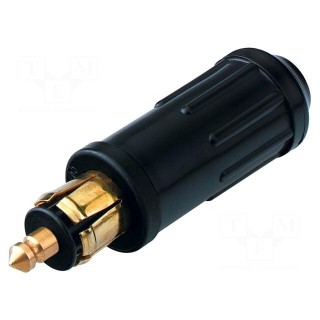 Cigarette lighter plug | screw terminal | 15A | Sup.volt: 12÷24VDC