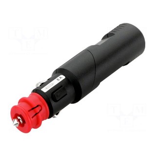 Cigarette lighter plug | screw terminal | 8A | Sup.volt: 12÷24VDC