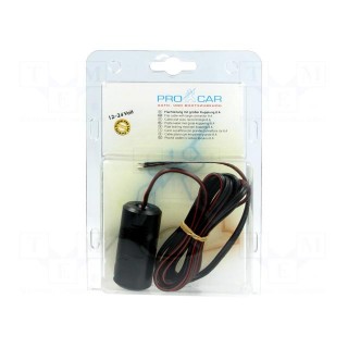 Cigarette lighter socket extension cord | 8A | Sup.volt: 12÷24VDC