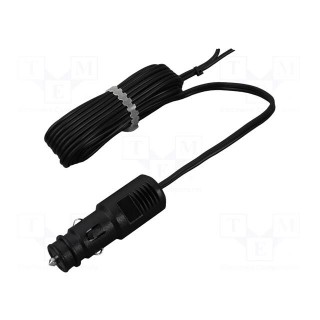 Cigarette lighter socket extension cord | cables | 20A | black
