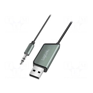 FM transmitter | Jack 3,5mm 3pin plug | black | Bluetooth 5.3 | 8m
