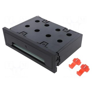 Inductance charger | black | 5W | Mounting: push-in | W: 188mm | H: 51mm