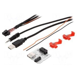USB/AUX adapter | Kia | Jack 3,5mm 3pin socket,USB A socket