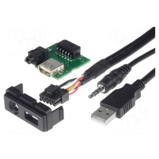 USB/AUX adapter | Mazda | USB A socket,Jack 3,5mm 4pin socket