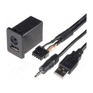 USB/AUX adapter | Opel | Jack 3,5mm 4pin socket,USB A socket