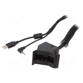 USB/AUX adapter | VW | Jack 3,5mm 4pin socket,USB A socket