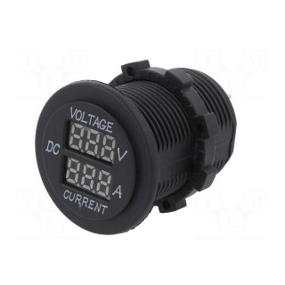 Voltmeter | Sup.volt: 5÷30VDC | I DC: 1÷15A | black | red
