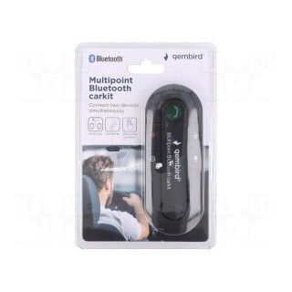 Bluetooth hands-free set | black | 2.4÷2.48GHz | Bluetooth 2.1 EDR