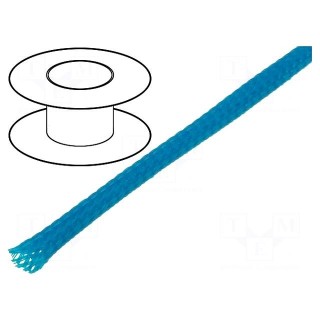 Braid | polyester | Package: 100m | ØBraid : 3÷7,nom.4mm | blue