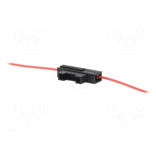 Fuse holder | automotive fuses | 19mm | 0.5mm2 | 3A | red