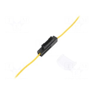 Fuse holder | 19mm | 0.75mm2 | 5A | yellow | automotive fuses