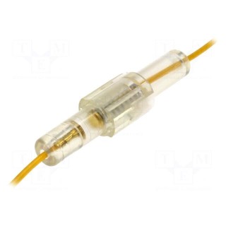 Fuse holder | cylindrical fuses | 5x30mm,6,3x32mm | 0.75m2 | yellow