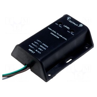 Hi-Level converter | gold-plated | 40W | Input: wires