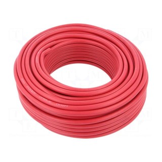 Mains cable | red | 30m | Application: car installations | 5mm | 8AWG