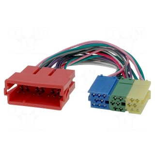 Adapter | ISO mini socket 20pin,ISO mini plug | Audi,VW