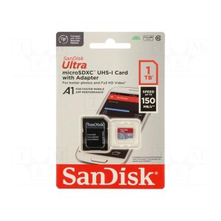 Memory card | Android | microSDXC | R: 150MB/s | Class 10 UHS U1 | 1TB