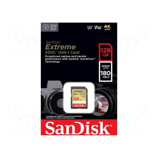 Memory card | Extreme | SDXC | R: 180MB/s | W: 90MB/s | UHS I U3 V30