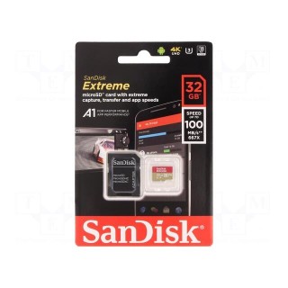 Memory card | Extreme,A1 Specification | SD HC Micro | 32GB