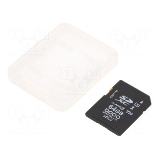 Memory card | industrial | 3D aSLC,SDXC | 64GB | -25÷85°C | PHANES-T